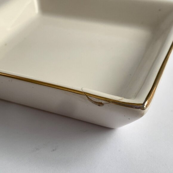 West Emory Bracelet Bar Jewelry Organizer Storage Ceramic White Gold - Picture 5 of 8